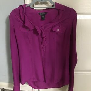 Silk button down shirt